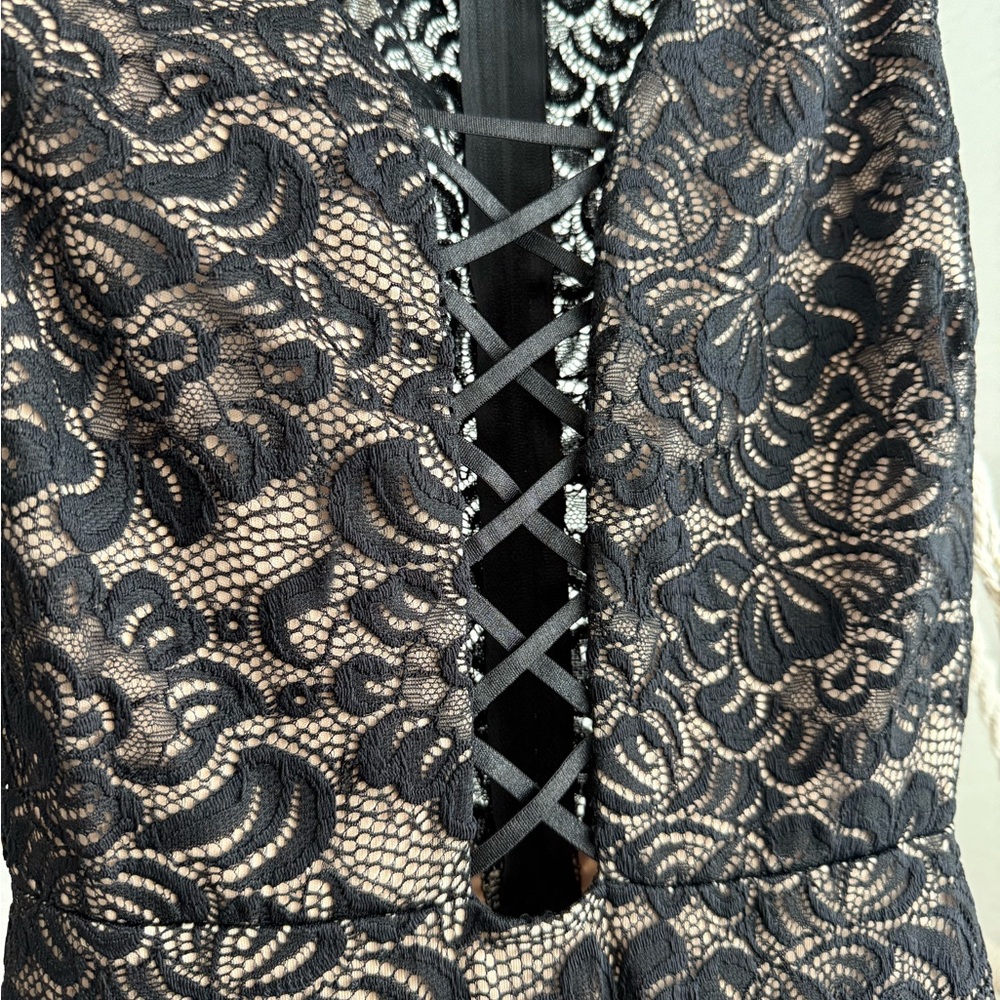 Windsor Black Lace Maxi Dress - Gem